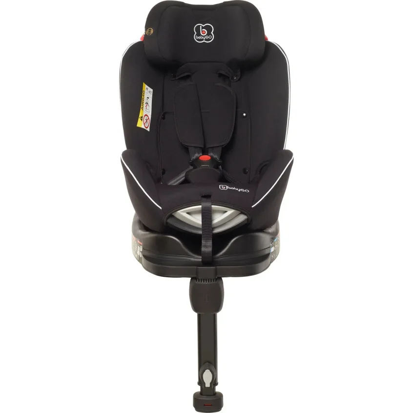 Scaun auto rotativ BabyGo Fixleg 360 Black, 0-25 kg foto