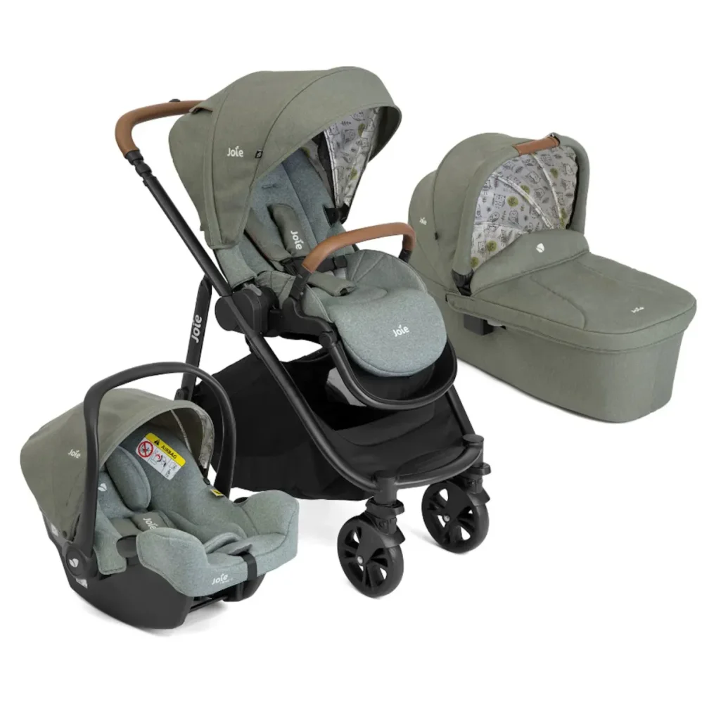 Carucior 3 in 1 Joie Versatrax E Dark Green foto