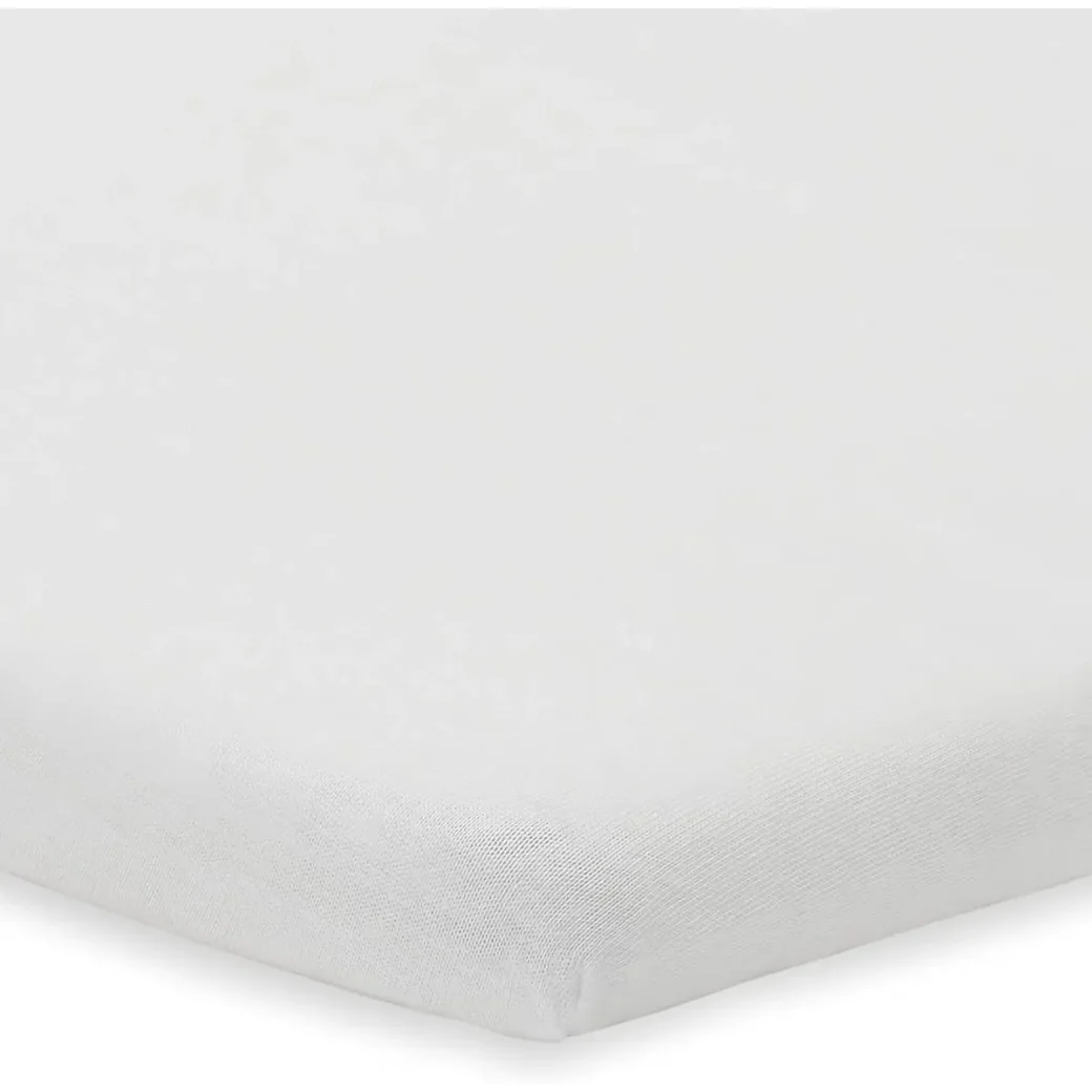 Простыня на резинке Jollein Cotton White, 120x60 см, 2 шт. foto
