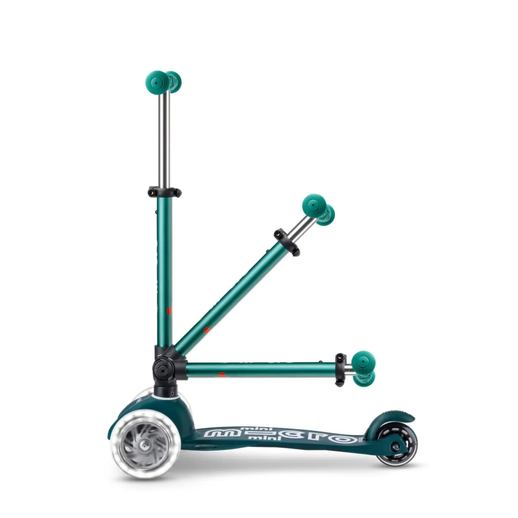 Trotineta pliabila Micro Mini Deluxe Foldable Eco LED Green foto