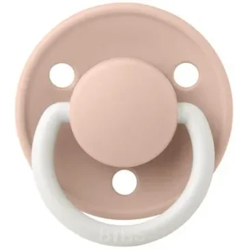 Suzeta rotunda din latex BIBS De Lux Glow Blush (6-18 luni) foto