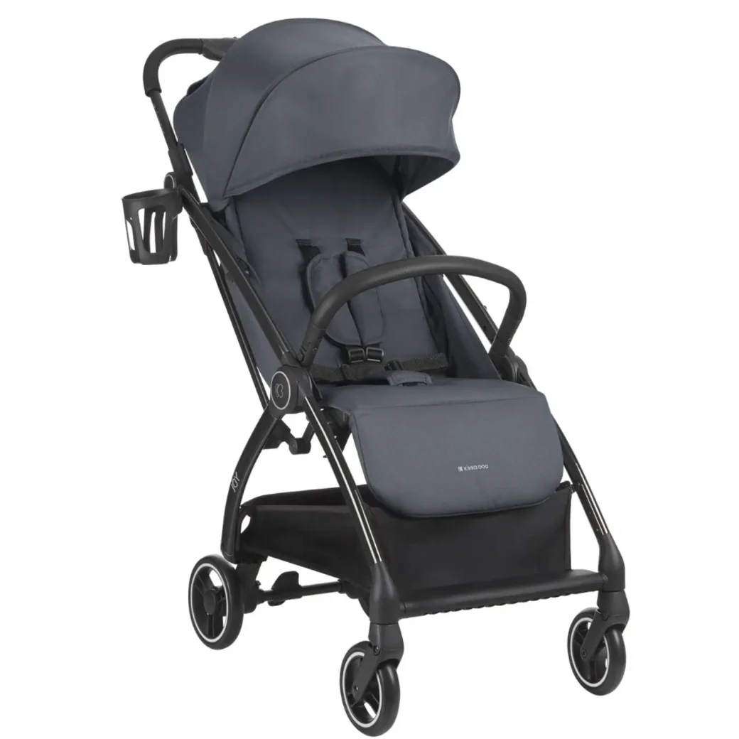 Коляска с автоматическим складыванием KikkaBoo Joy Dark Grey foto