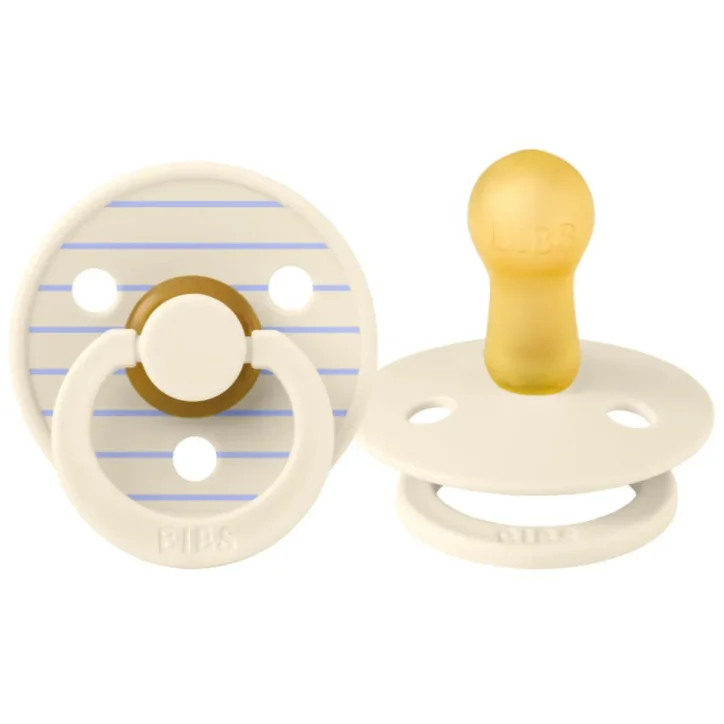 Пустышка круглая латексная BIBS Studio Colour Pin - Ivory Hush (6-18 мес.) foto