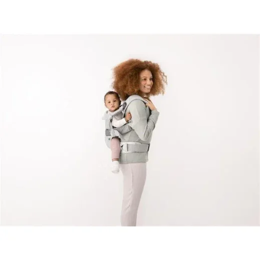 Анатомический рюкзак-кенгуру BabyBjorn One Air Silver, 3D Mesh foto