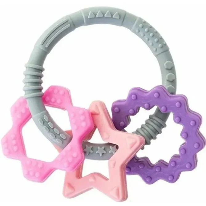 Силиконовый прорезыватель BabyJem Pink foto