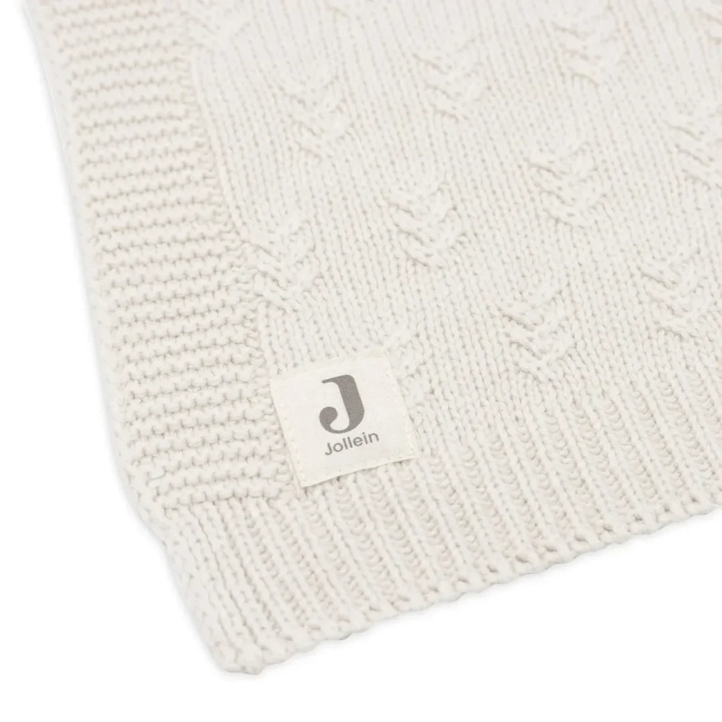 Плед Jollein Grain Knit Oatmeal, 75x100 см foto