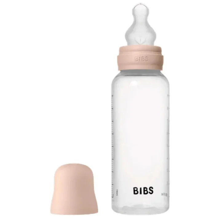 Biberon din plastic anticolici BIBS Blush cu tetina din silicon 3+ luni, 270 ml foto