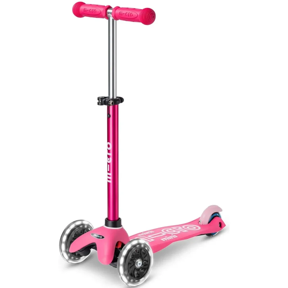 Trotineta Micro Mini Deluxe LED Pink foto