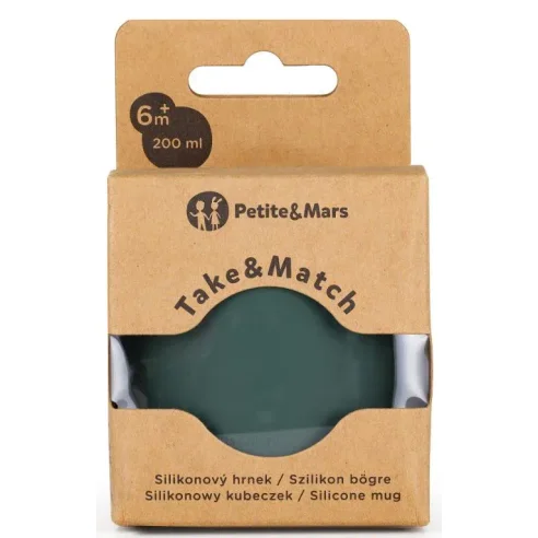 Силиконовая чашка Petite&Mars Take&Match Misty Green foto
