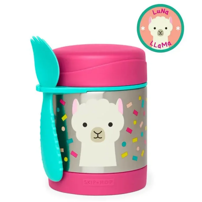 Термос со столовым прибором Skip Hop Zoo Лама foto