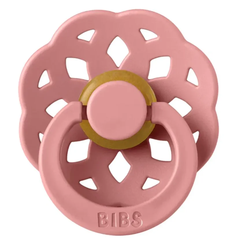 Пустышка круглая латексная BIBS Boheme Dusty Pink (0-6 мес.) foto