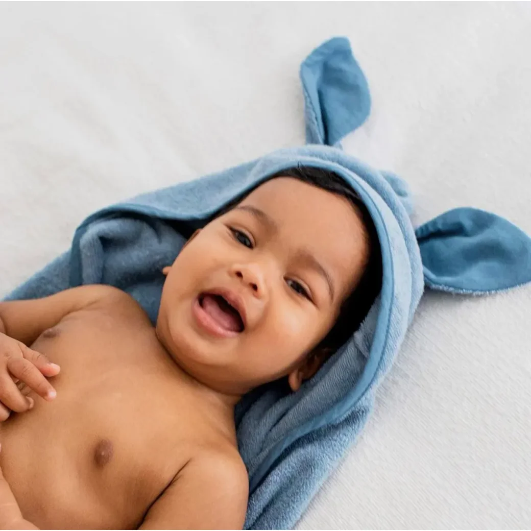 Полотенце с капюшоном и ушками BIBS Kangaroo Sage foto