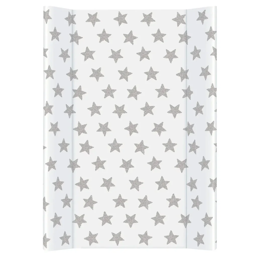 Твёрдый двухсторонний пеленальный коврик Ceba Baby Comfort Day & Night Stars, 80x50 см foto