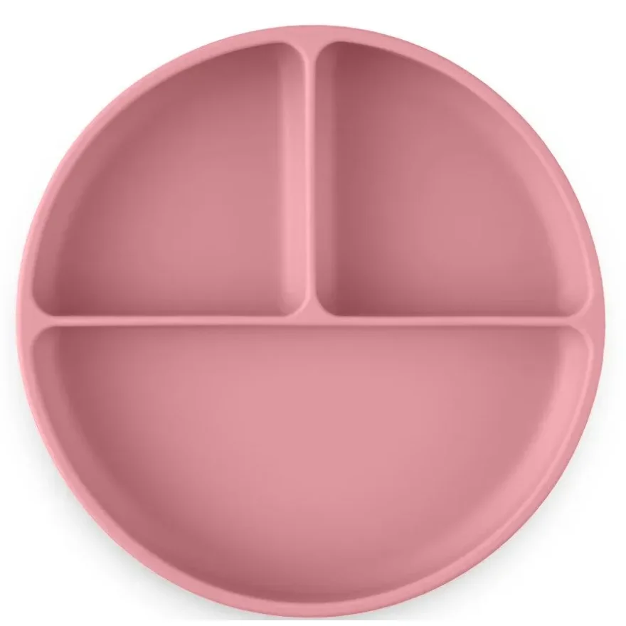 Силиконовая тарелка с отделениями Petite&Mars Take&Match Dusty Rose foto