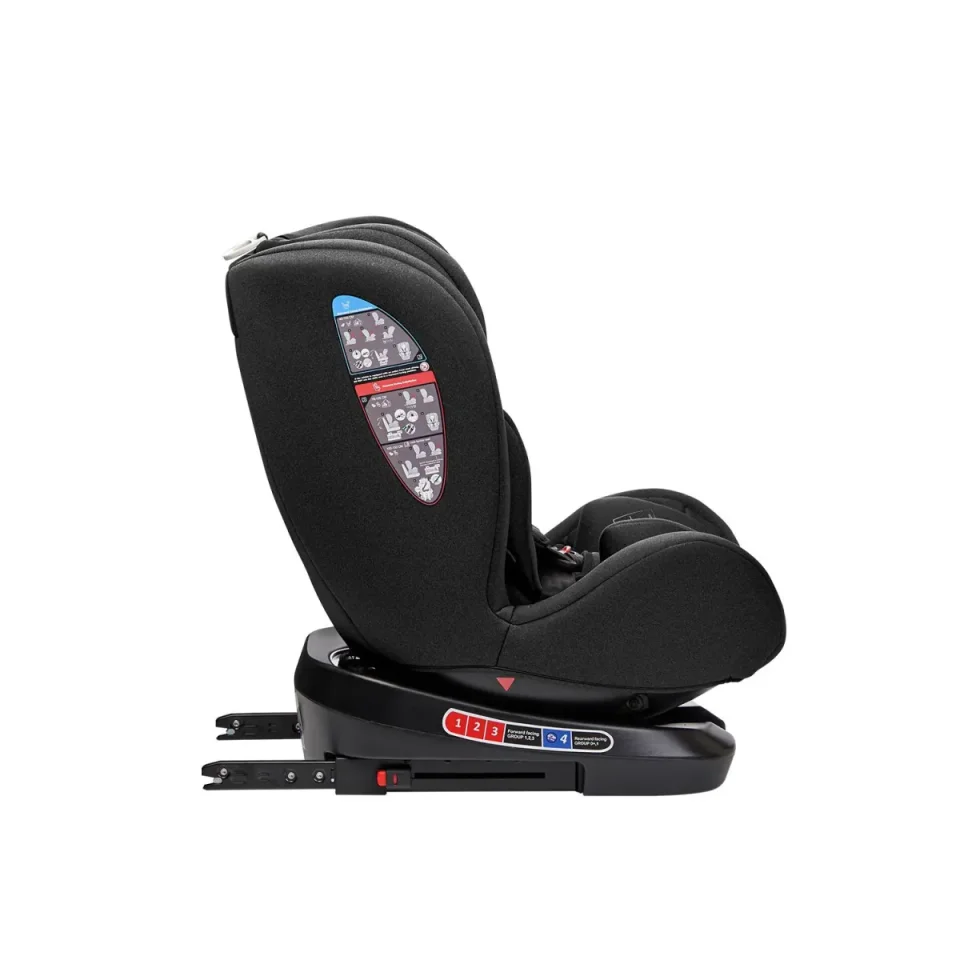 Вращающееся автокресло с изофиксом KikkaBoo i-Trip Black, 40-150 см foto