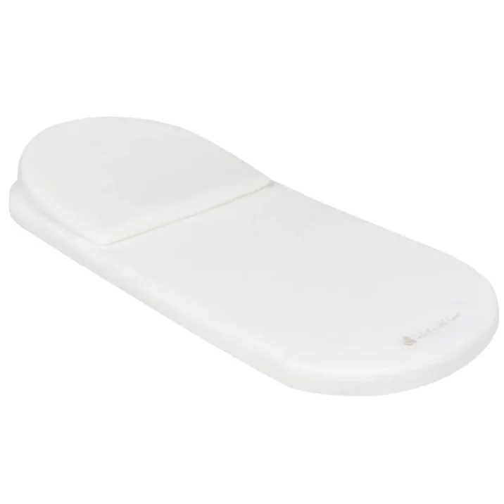 Saltea pentru landou cu perna KikkaBoo Airknit White, 80x35 cm foto