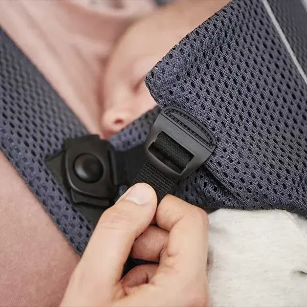 Анатомический мультифункциональный рюкзак-кенгуру BabyBjorn Mini Anthracite, 3D Mesh foto