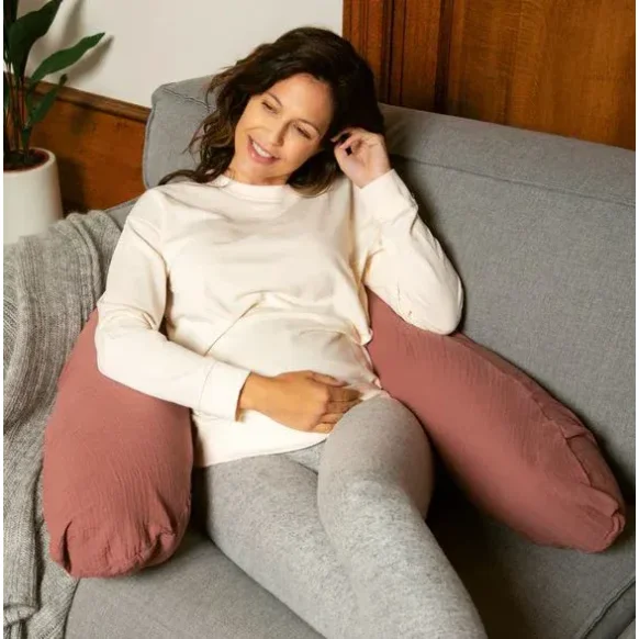Perna mare 3 in 1 Doomoo Comfy Big Tetra Brick din bumbac organic foto