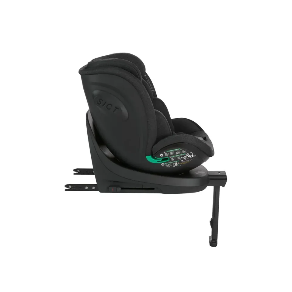 Вращающееся автокресло с изофиксом KikkaBoo i-Twist Black, 40-150 см foto