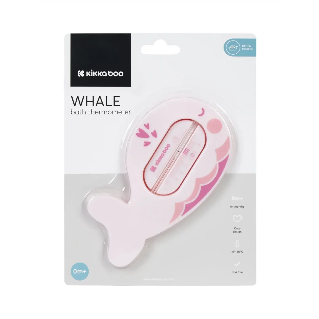 Термометр для ванны KikkaBoo Whale Pink foto