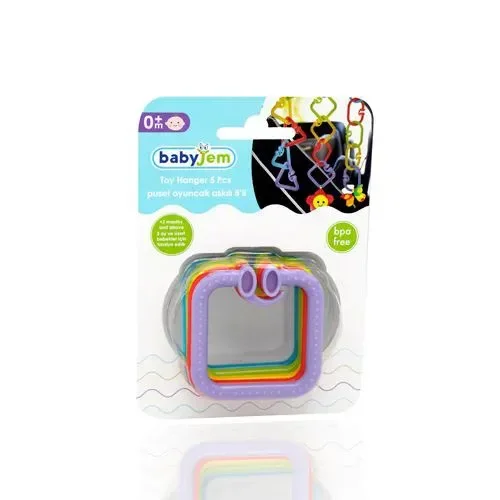 Набор из 5 многофункциональных квадратных колец BabyJem foto