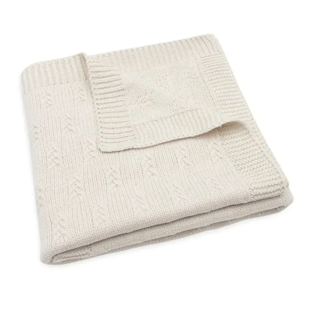 Плед Jollein Grain Knit Oatmeal, 75x100 см foto