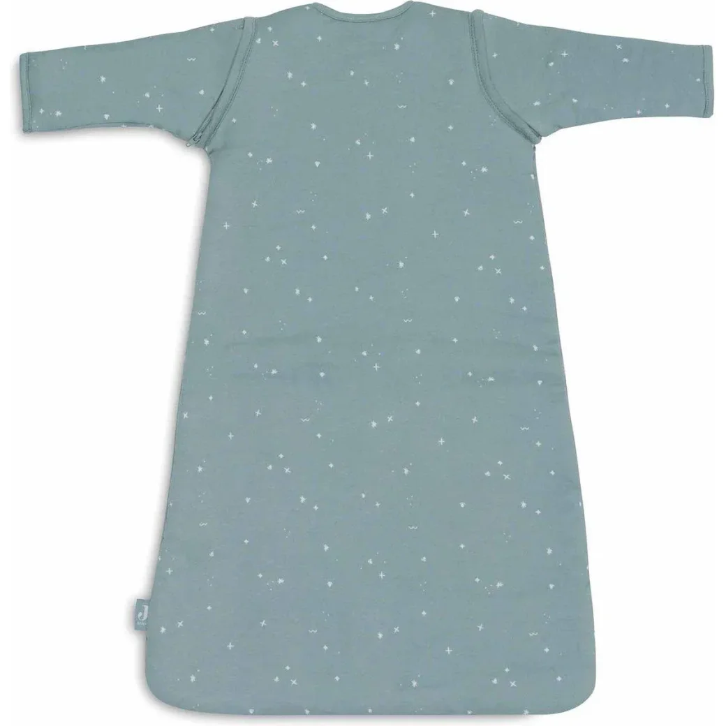 Sac de dormit cu maneci detasabile Jollein Twinkling Sea Green, 90 cm foto