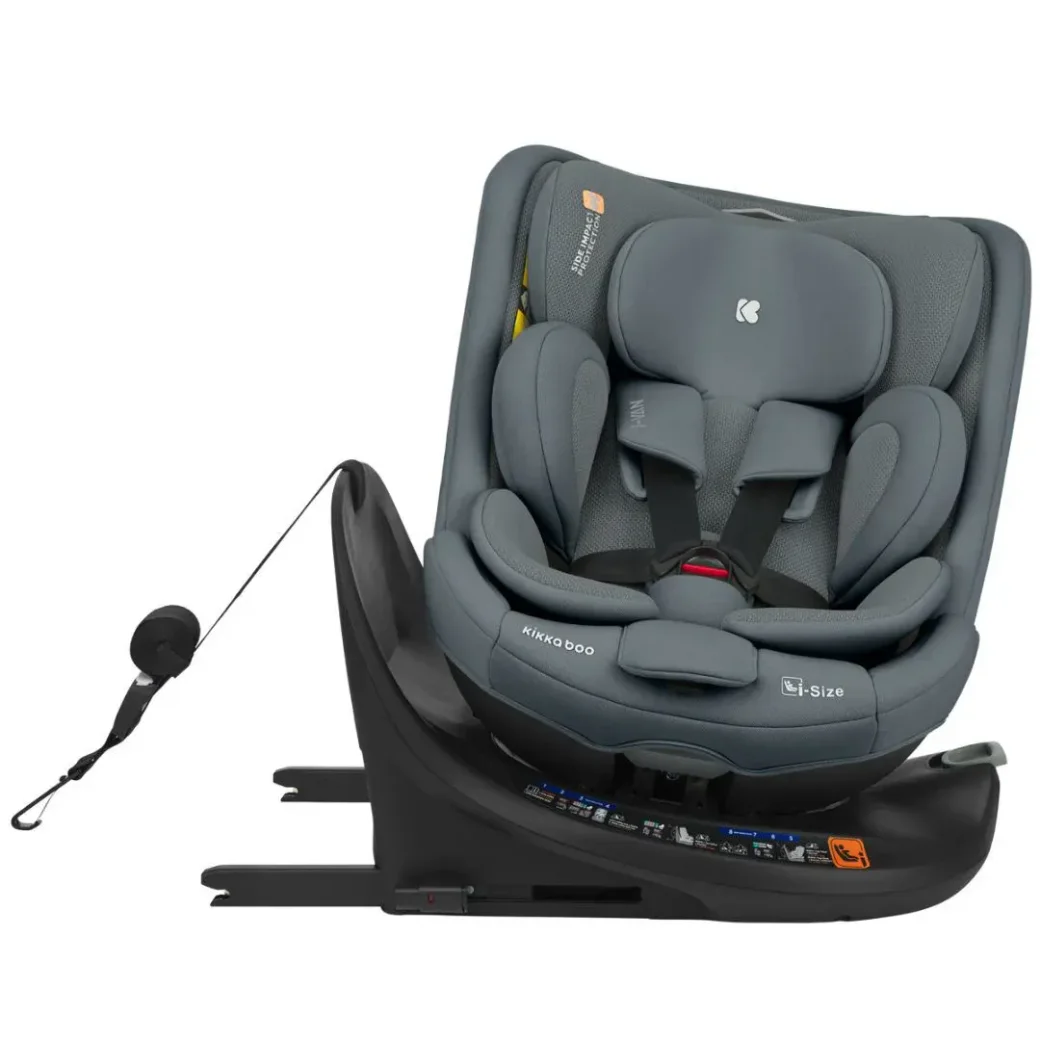 Scaun auto KikkaBoo i-Van Dark Grey i-Size, 40-150 cm foto