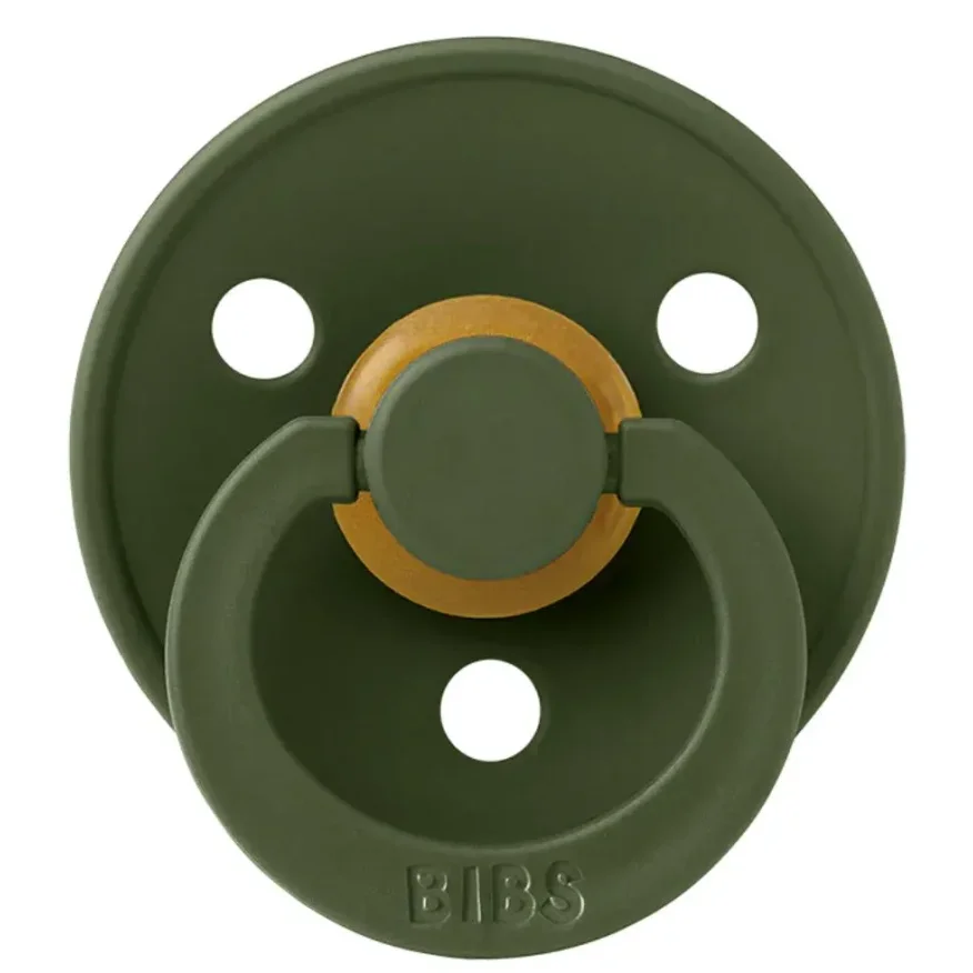 Suzeta rotunda din latex BIBS Hunter Green (6-18 luni) foto