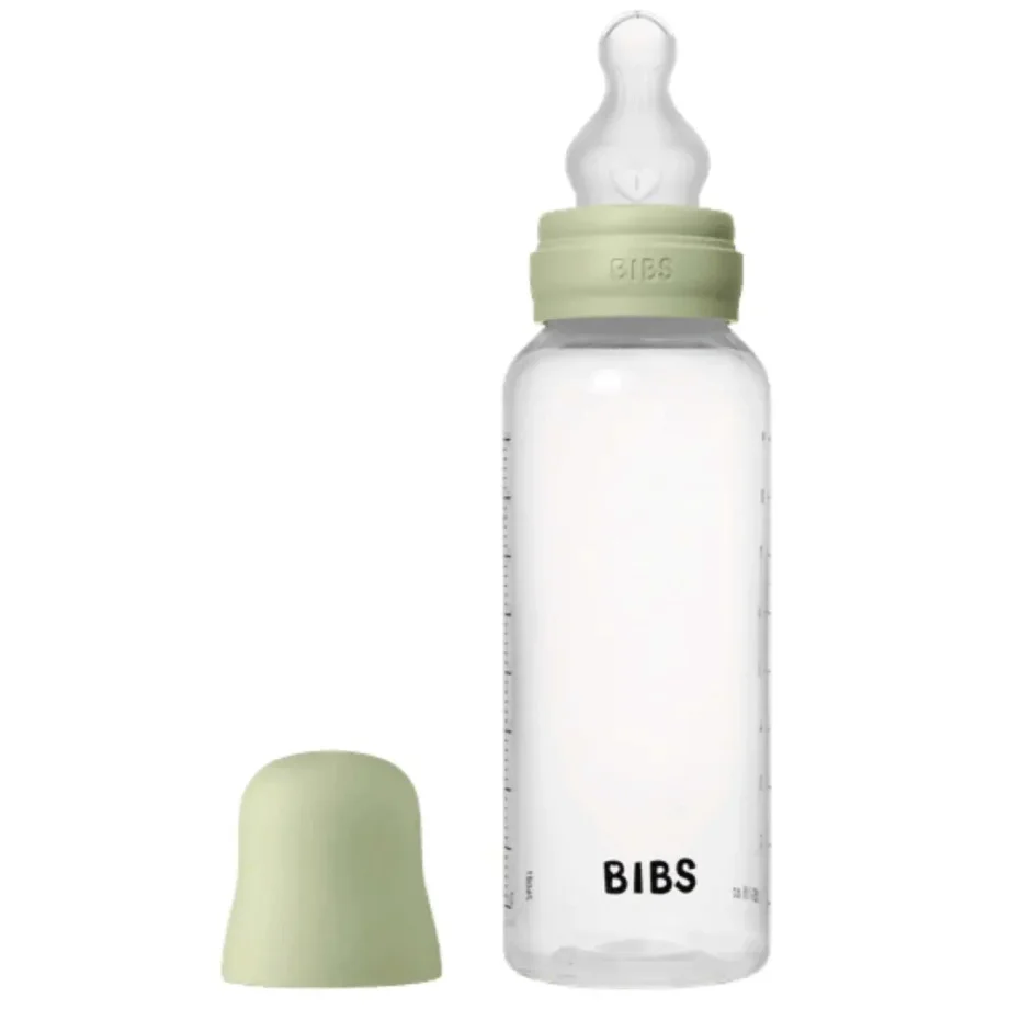 Пластиковая антиколиковая бутылочка BIBS Sage с силиконовой соской 3+ мес, 270 мл foto