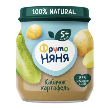 ФрутоНяня Пюре кабачок-картофель 110г. (5 м+)
