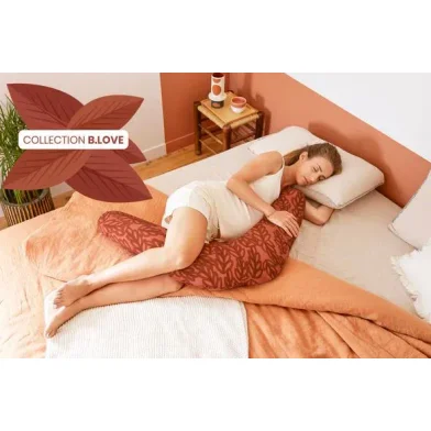 Подушка 2 в 1 для беременных и кормящих Babymoov B.Love Terracotta в форме U и C foto