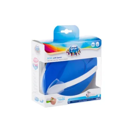 canpol 31/406 farfurie cu capac + lingura (350 ml.) 1 buc.