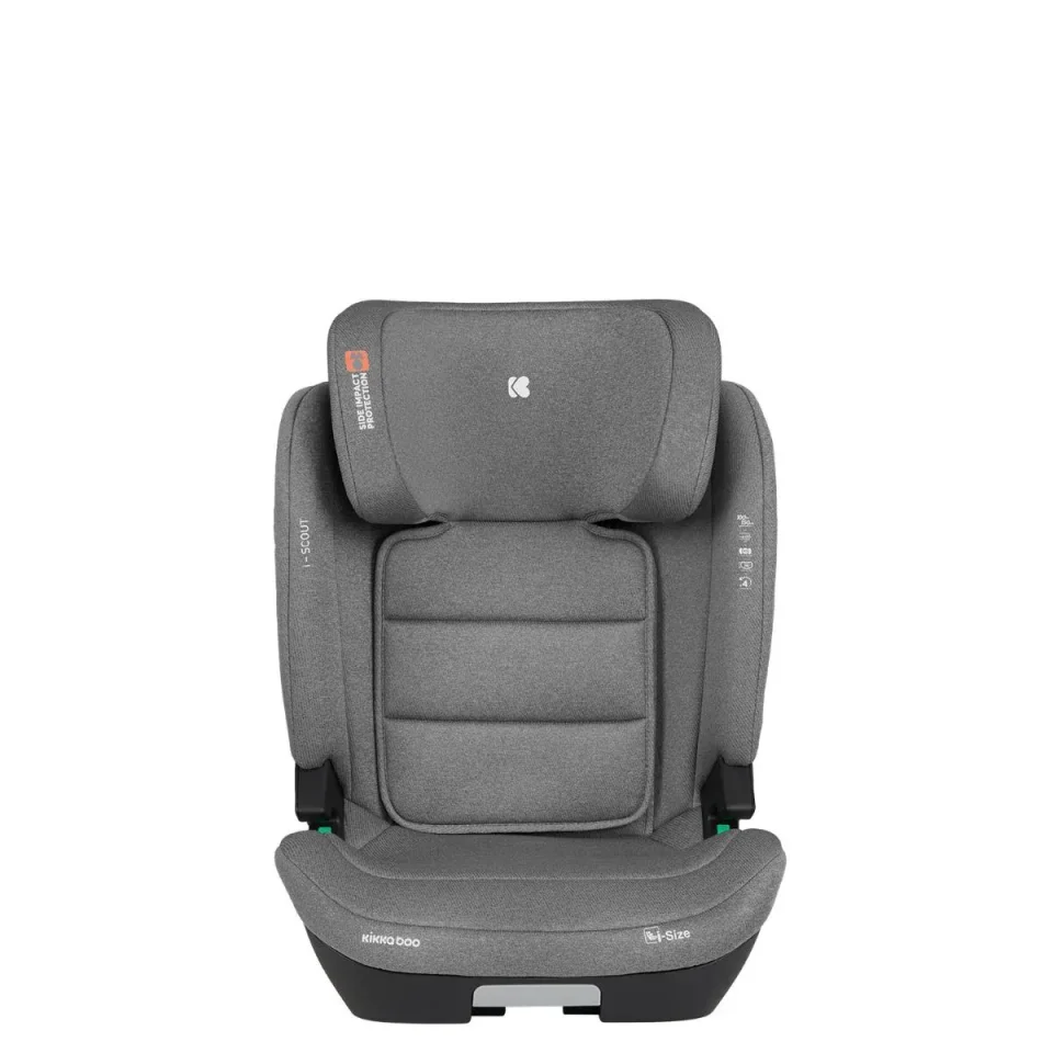 Автокресло с изофиксом i-Size KikkaBoo i-Scout Light Grey, 100-150 см foto