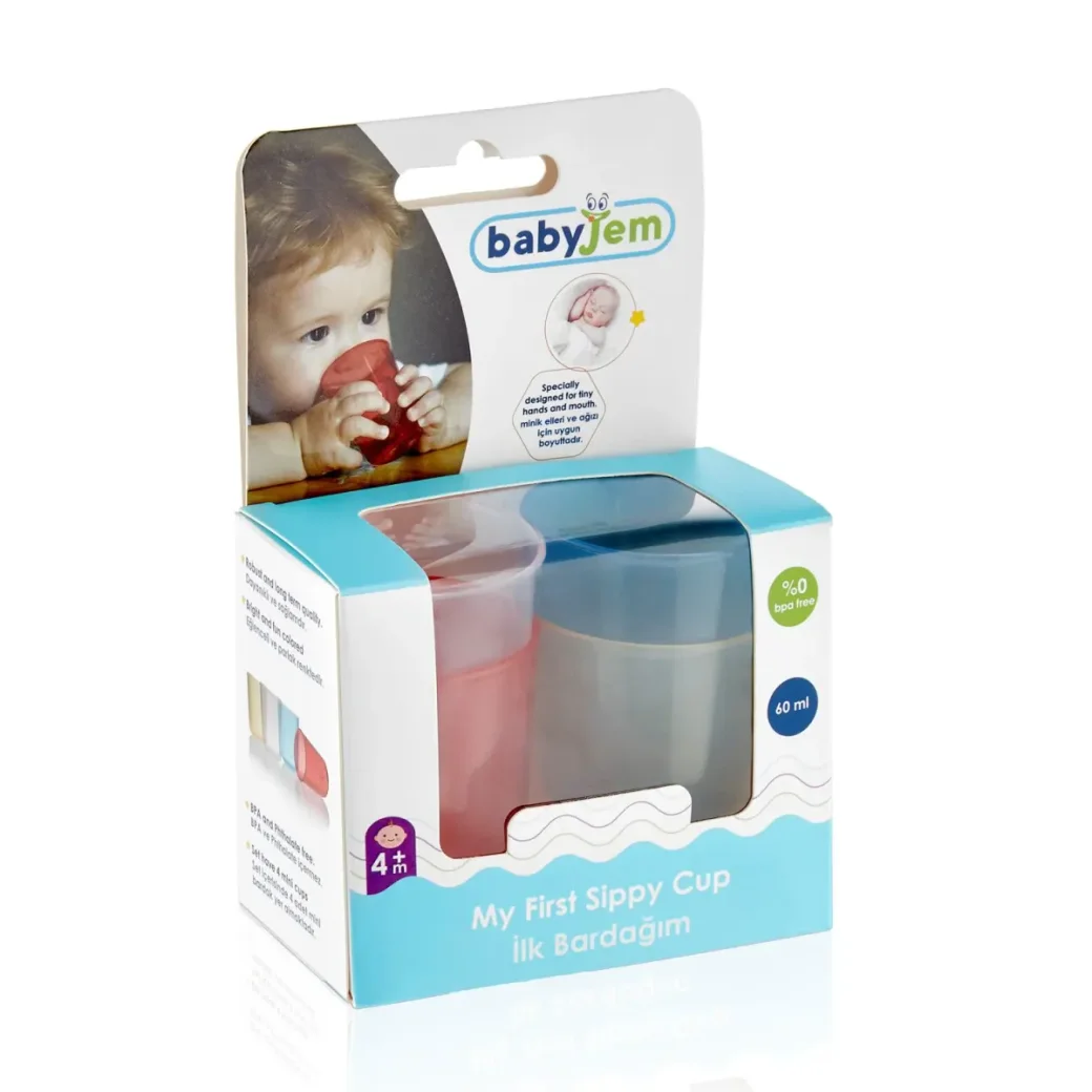 Set 4 pahare BabyJem My First Cup Rainbow foto