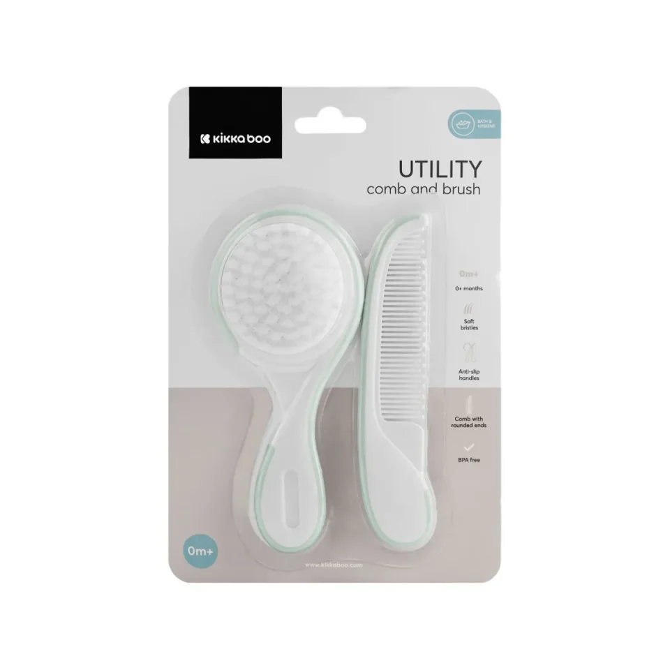 Расческа и щетка KikkaBoo Utility Mint foto
