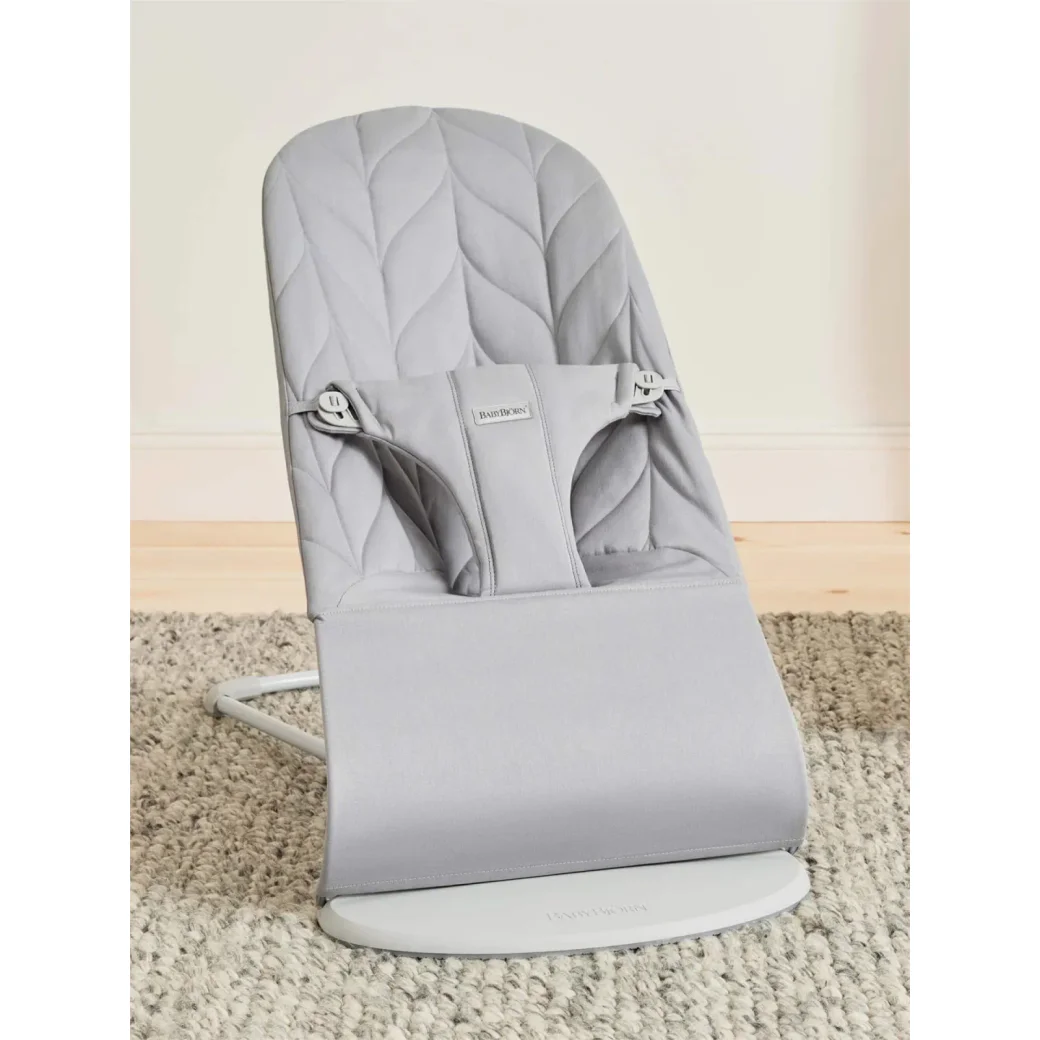 Balansoar BabyBjorn Bliss Light Grey, Bumbac foto