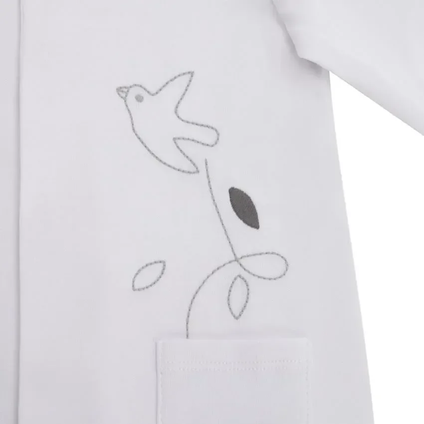 Pijama din jersey Premaman Pasari (12 luni) foto