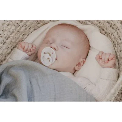 Муслиновое одеяло BIBS Swaddle Sand, 120x120 см foto