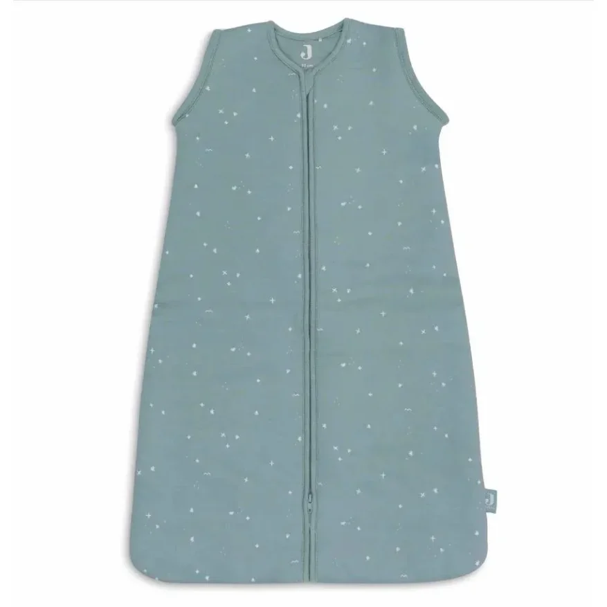 Sac de dormit cu maneci detasabile Jollein Twinkling Sea Green, 90 cm foto