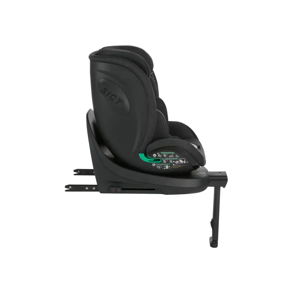 Вращающееся автокресло с изофиксом KikkaBoo i-Twist Black, 40-150 см foto