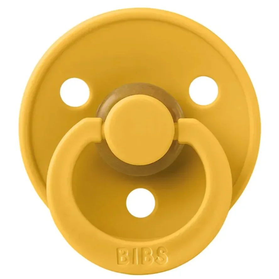 Пустышка круглая латексная BIBS Honey Bee (6-18 мес.) foto