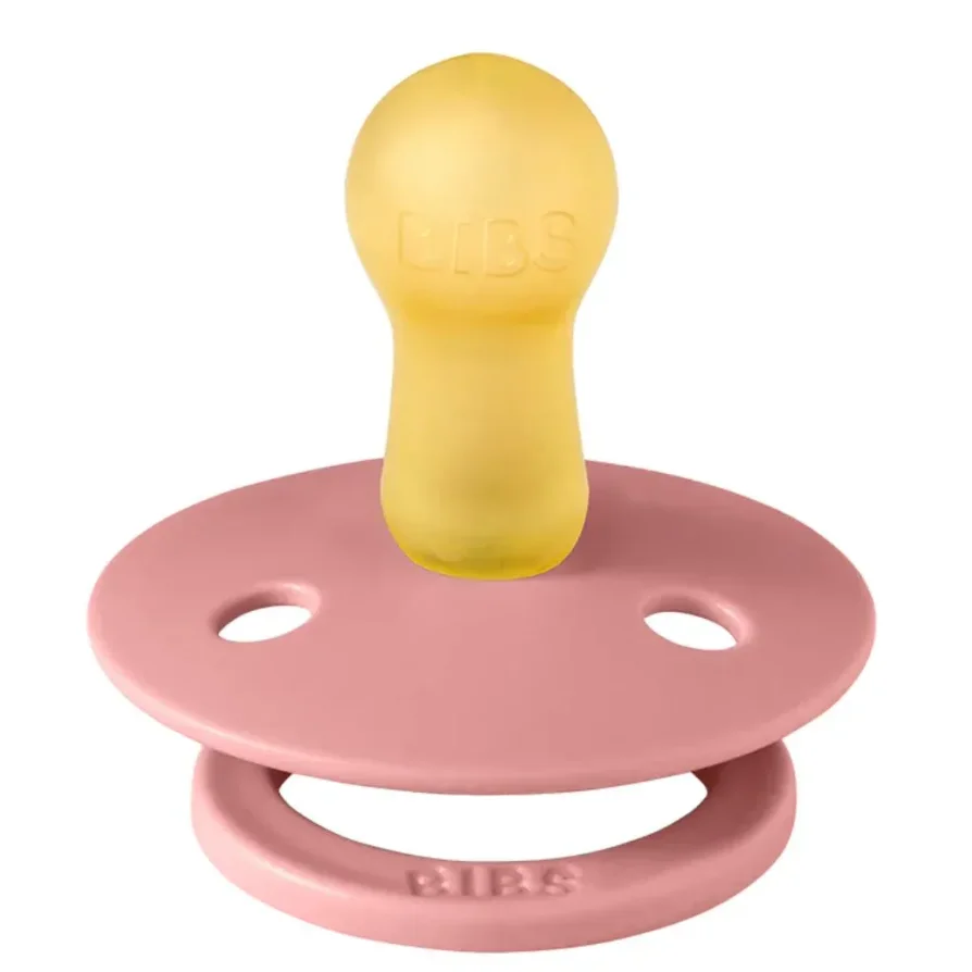 Set 2 suzete rotunde din latex BIBS Colour Dusty Pink/Elderberry (6-18 luni) foto