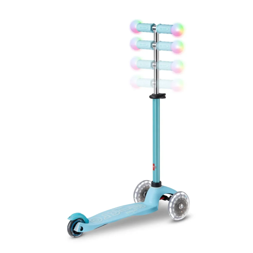 Самокат Micro Mini2Grow Deluxe Magic LED Blue foto