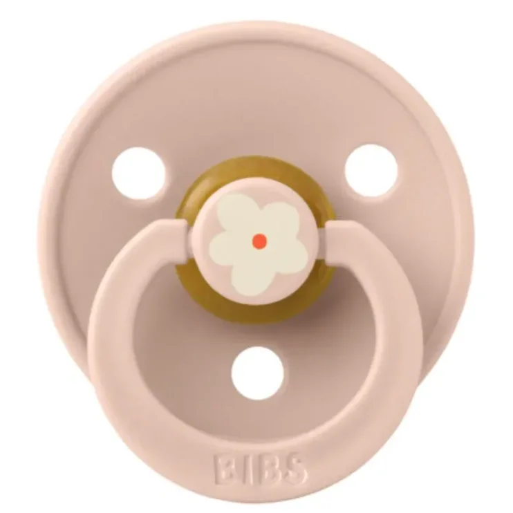 Suzeta rotunda din latex BIBS Studio Colour Jasmine - Blush (0-6 luni) foto