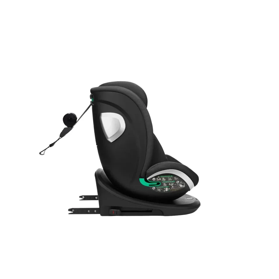 Scaun auto rotativ cu isofix KikkaBoo i-Drive Black, 40-150 cm foto