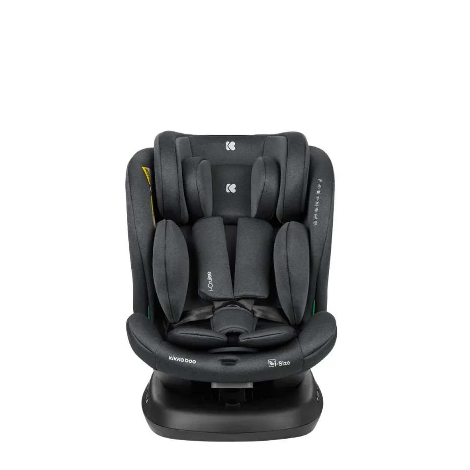 Автокресло с изофиксом KikkaBoo i-Cruise Dark Grey, 40-150 см foto