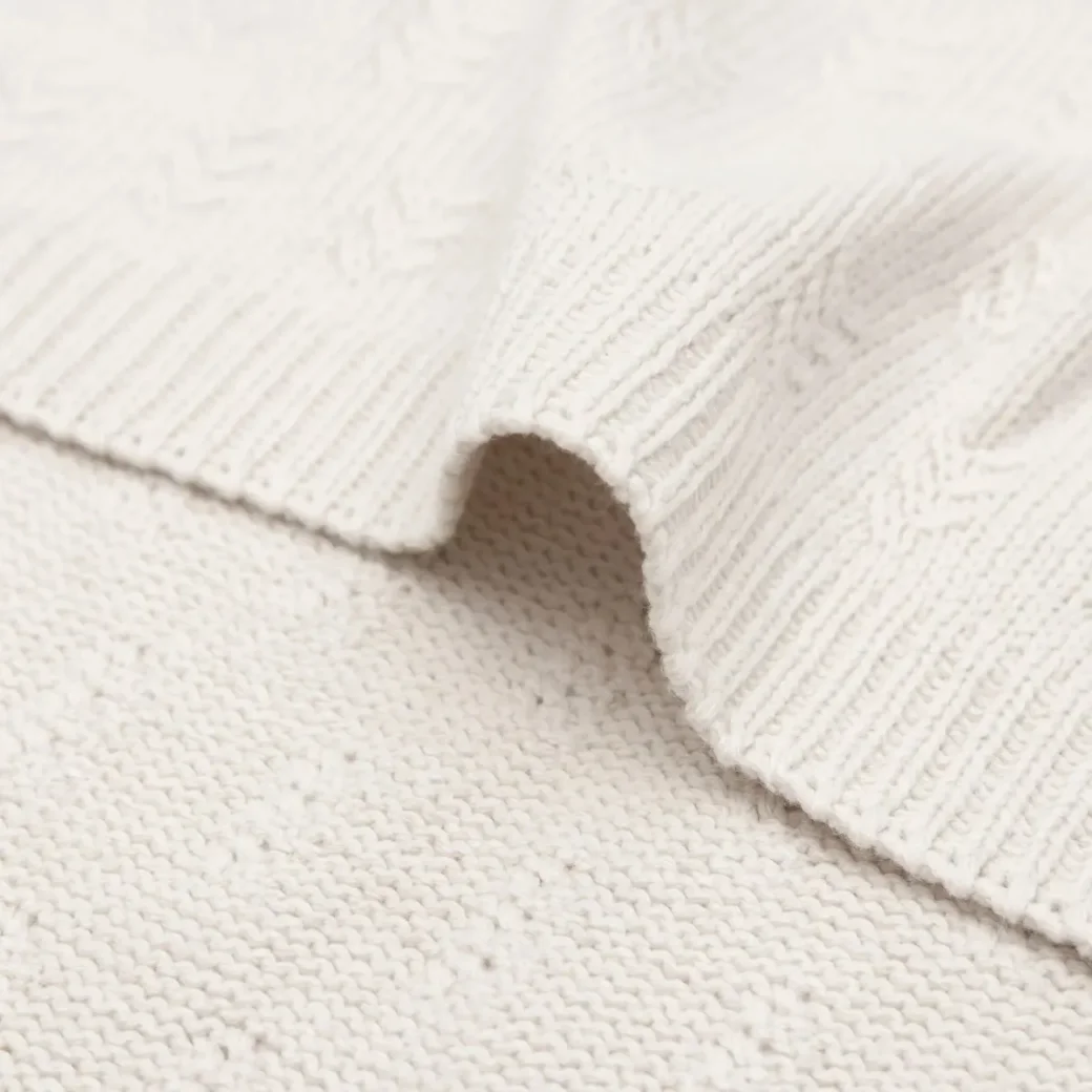 Плед Jollein Grain Knit Oatmeal, 75x100 см foto