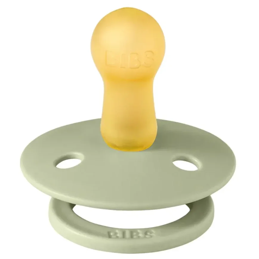 Set 2 suzete rotunde din latex BIBS Colour Ivory/Sage (0-6 luni) foto