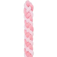 Плетеная боковая защита KikkaBoo Pink (толщина 15 см), 180 см foto